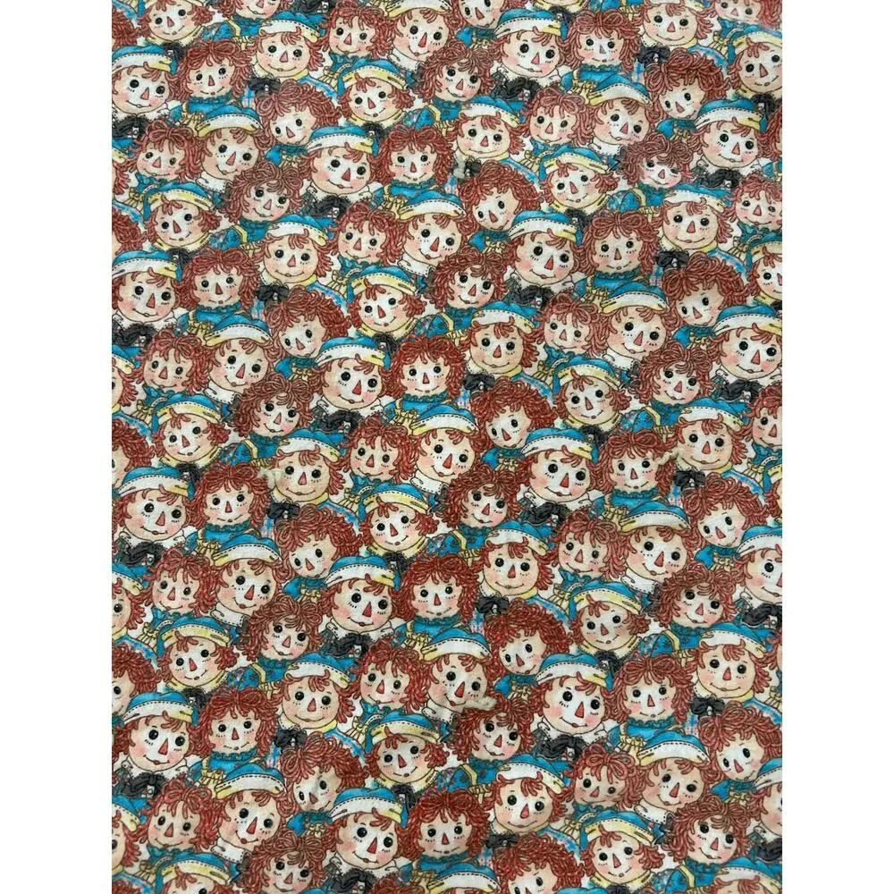 Raggedy Ann And Andy cotton blanket vintage 64